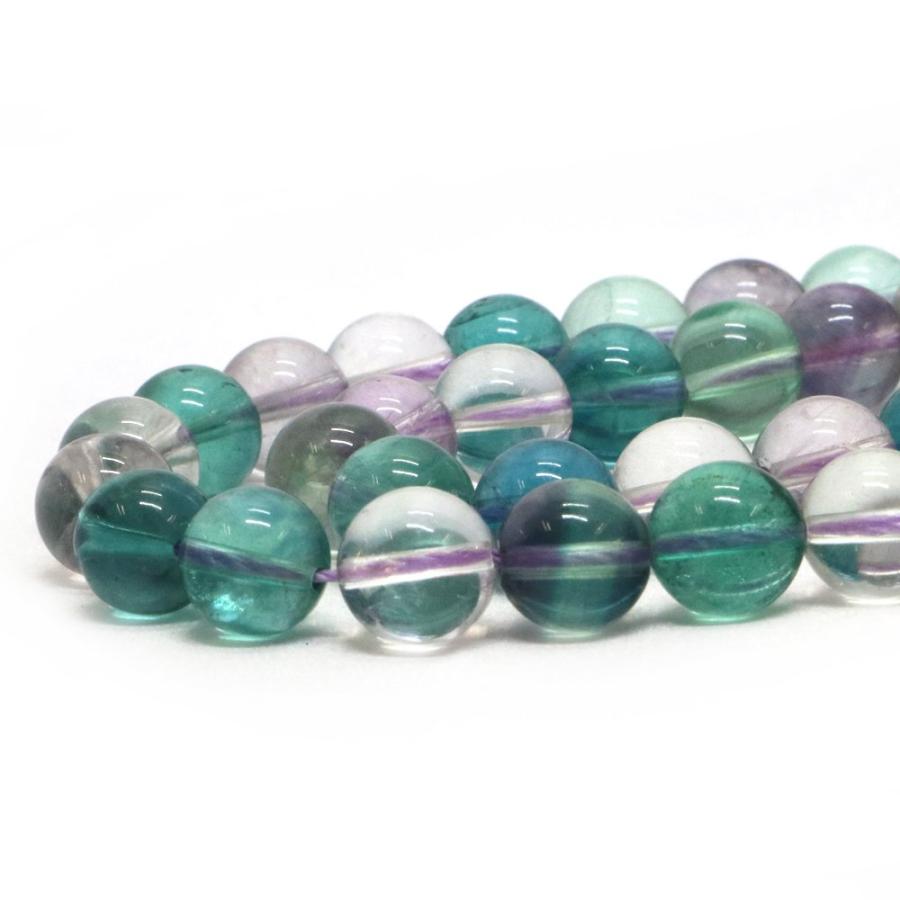 パワーストーン 天然石 ブレスレット フローライト 丸玉 10mm 数珠 念珠 Bracelet お試し価格 |  | 10