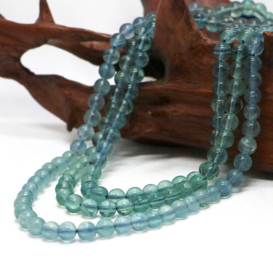 パワーストーン 天然石 ブレスレット ブルーフローライト 丸玉 6mm 数珠 念珠 Bracelet お試し価格 |  | 11