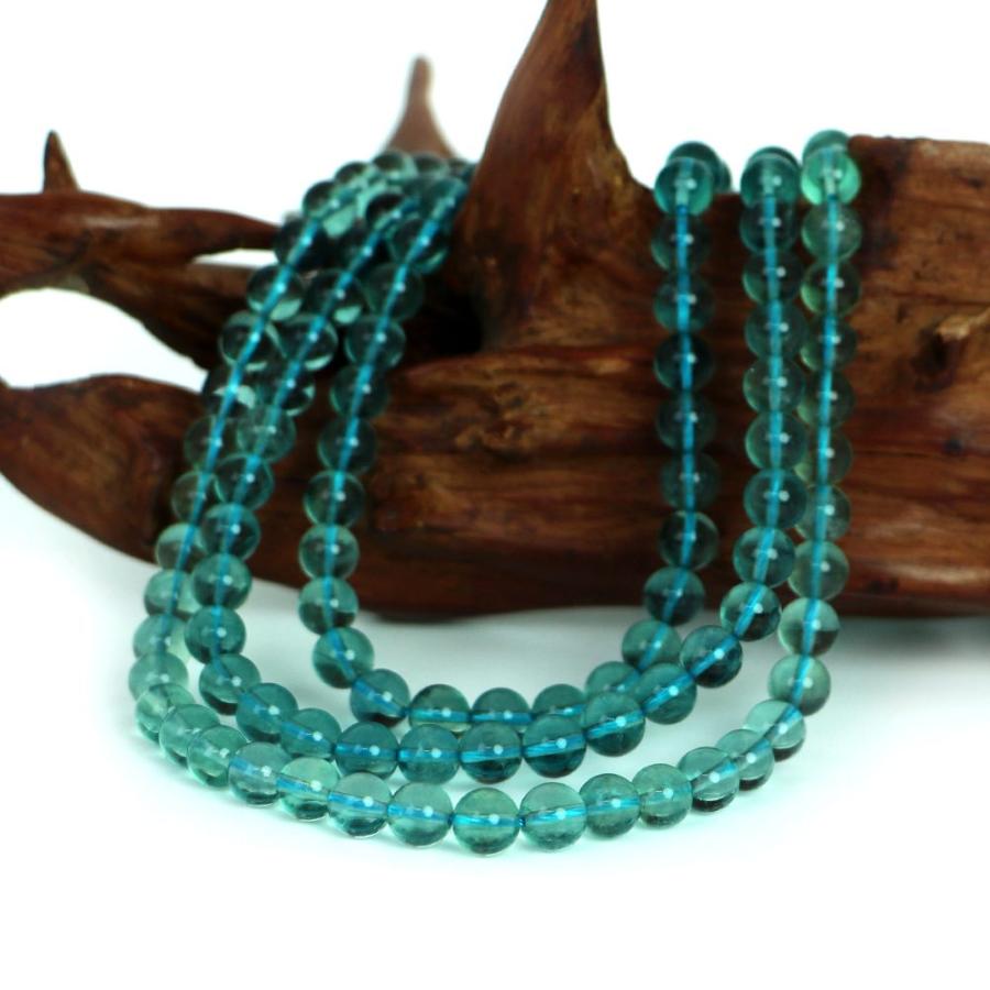 パワーストーン 天然石 ブレスレット ブルーフローライト 丸玉 6mm 数珠 念珠 Bracelet お試し価格 |  | 11