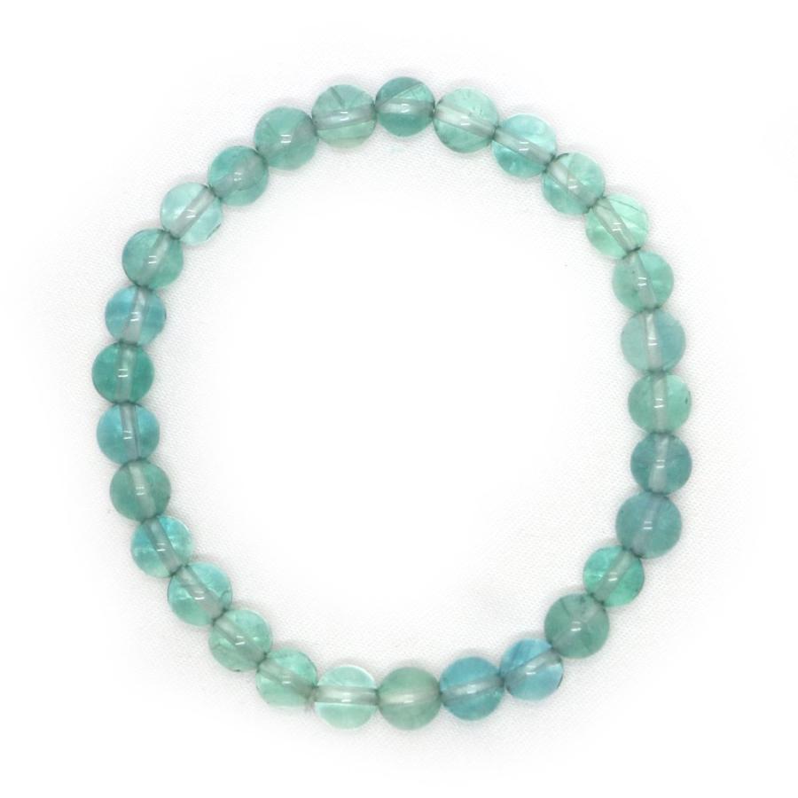 パワーストーン 天然石 ブレスレット ブルーフローライト 丸玉 6mm 数珠 念珠 Bracelet お試し価格 |  | 01