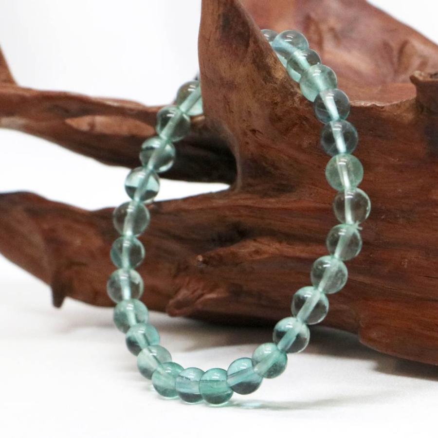 パワーストーン 天然石 ブレスレット ブルーフローライト 丸玉 6mm 数珠 念珠 Bracelet お試し価格 |  | 03