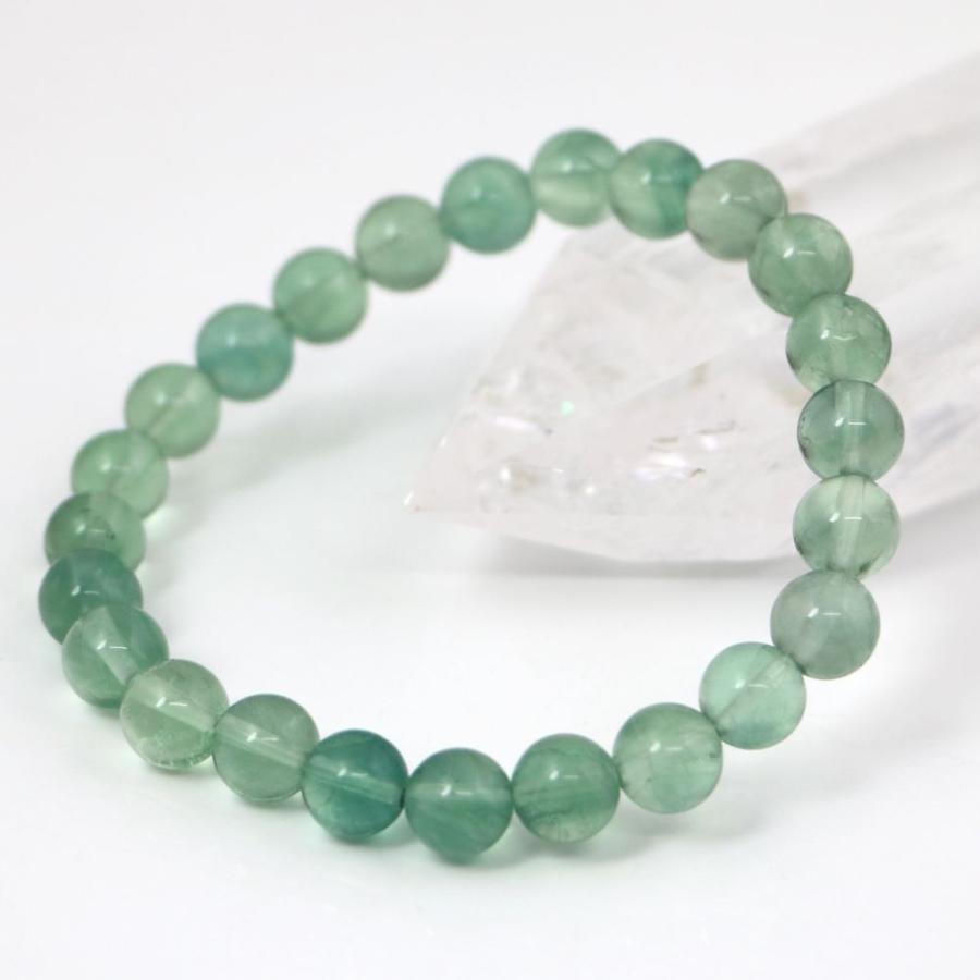 パワーストーン 天然石 ブレスレット ブルーフローライト 丸玉 8mm 数珠 念珠 Bracelet お試し価格 |  | 02