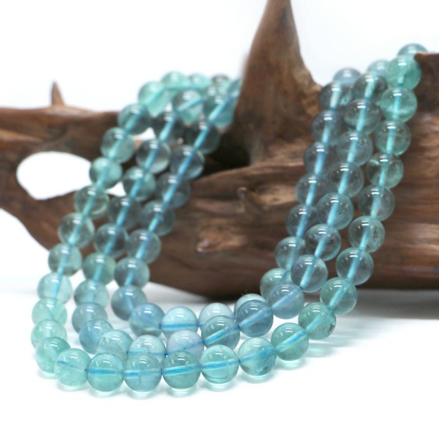 パワーストーン 天然石 ブレスレット ブルーフローライト 丸玉 8mm 数珠 念珠 Bracelet お試し価格 |  | 09