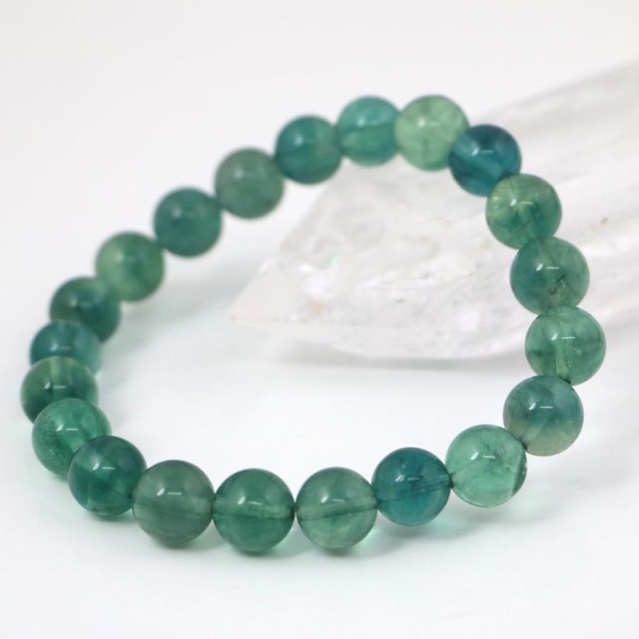 パワーストーン 天然石 ブレスレット ブルーフローライト 丸玉 10mm 数珠 念珠 Bracelet お試し価格 |  | 02