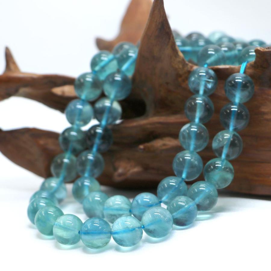 パワーストーン 天然石 ブレスレット ブルーフローライト 丸玉 10mm 数珠 念珠 Bracelet お試し価格 |  | 09