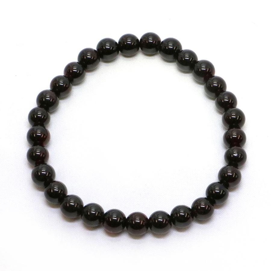 パワーストーン 天然石 ブレスレット ガーネット 丸玉 6mm 数珠 念珠 Bracelet お試し価格 |  | 01