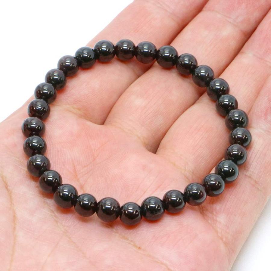 パワーストーン 天然石 ブレスレット ガーネット 丸玉 6mm 数珠 念珠 Bracelet お試し価格 |  | 04