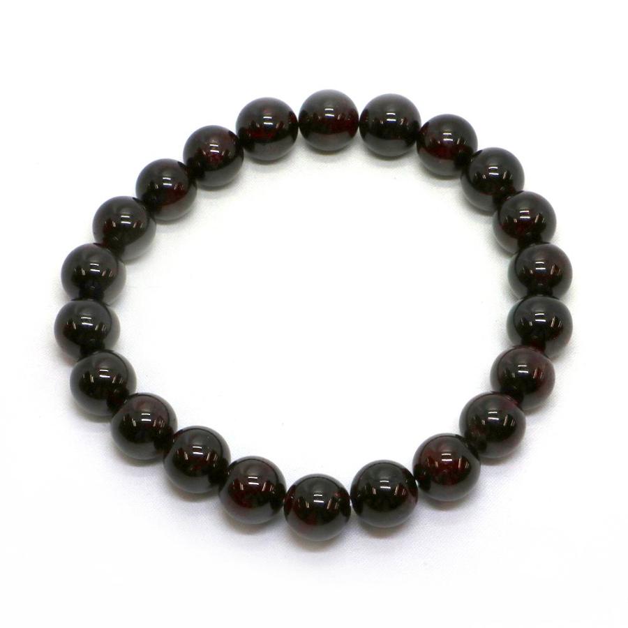 パワーストーン 天然石 ブレスレット ガーネット 丸玉 10mm 数珠 念珠 Bracelet お試し価格 |  | 01