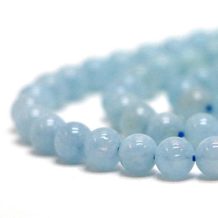 パワーストーン 天然石 ブレスレット アクアマリン 丸玉 6mm 数珠 念珠 Bracelet お試し価格 |  | 10