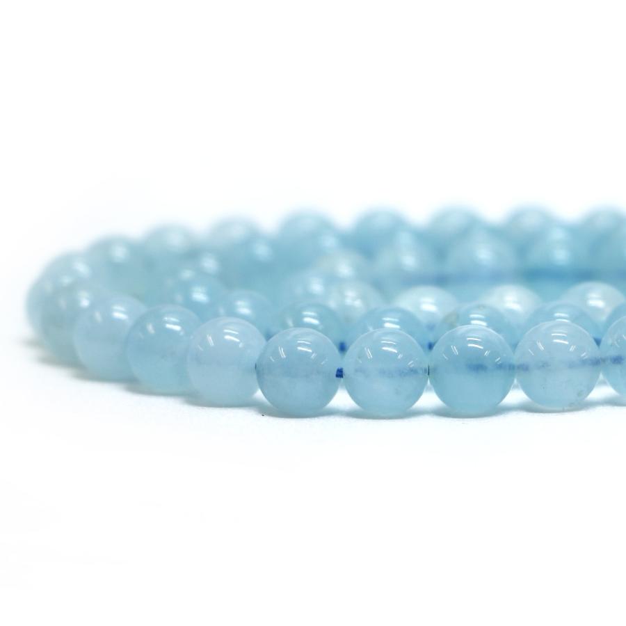パワーストーン 天然石 ブレスレット アクアマリン 丸玉 8mm 数珠 念珠 Bracelet お試し価格 |  | 10