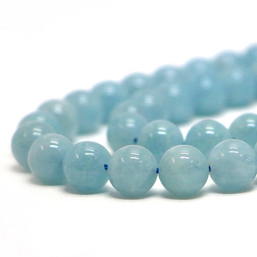 パワーストーン 天然石 ブレスレット アクアマリン 丸玉 10mm 数珠 念珠 Bracelet お試し価格 |  | 10