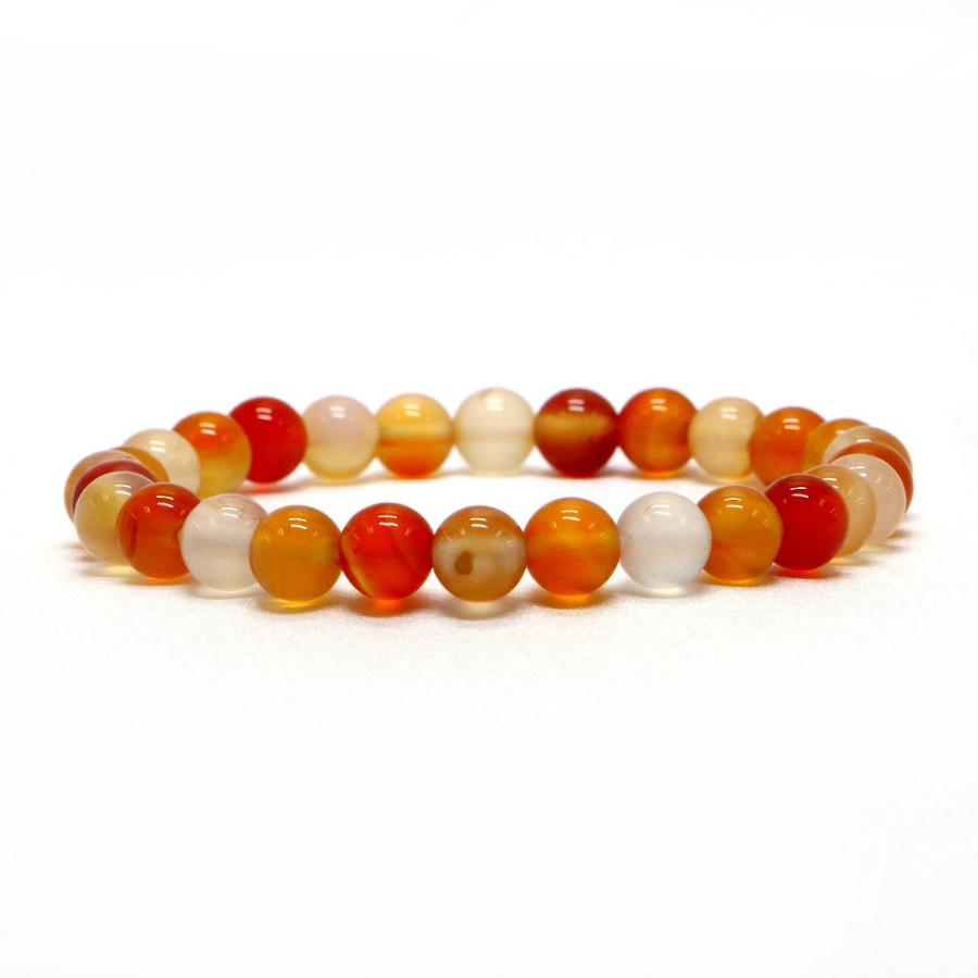 パワーストーン 天然石 ブレスレット カーネリアン 丸玉 6mm 数珠 念珠 Bracelet お試し価格 | 