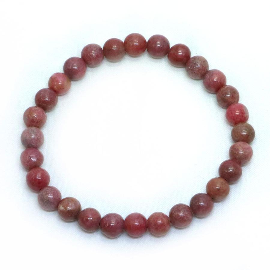 パワーストーン 天然石 ブレスレット ロードナイト(ブラック模様) 丸玉 6mm 数珠 念珠 Bracelet お試し価格 |  | 01