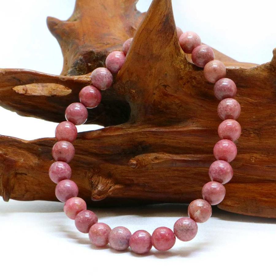 パワーストーン 天然石 ブレスレット ロードナイト(ブラック模様) 丸玉 6mm 数珠 念珠 Bracelet お試し価格 |  | 03