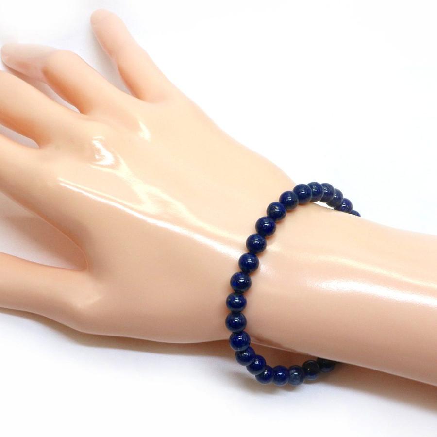 パワーストーン 天然石 ブレスレット ラピスラズリ 丸玉 6mm 数珠 念珠 Bracelet お試し価格 |  | 02