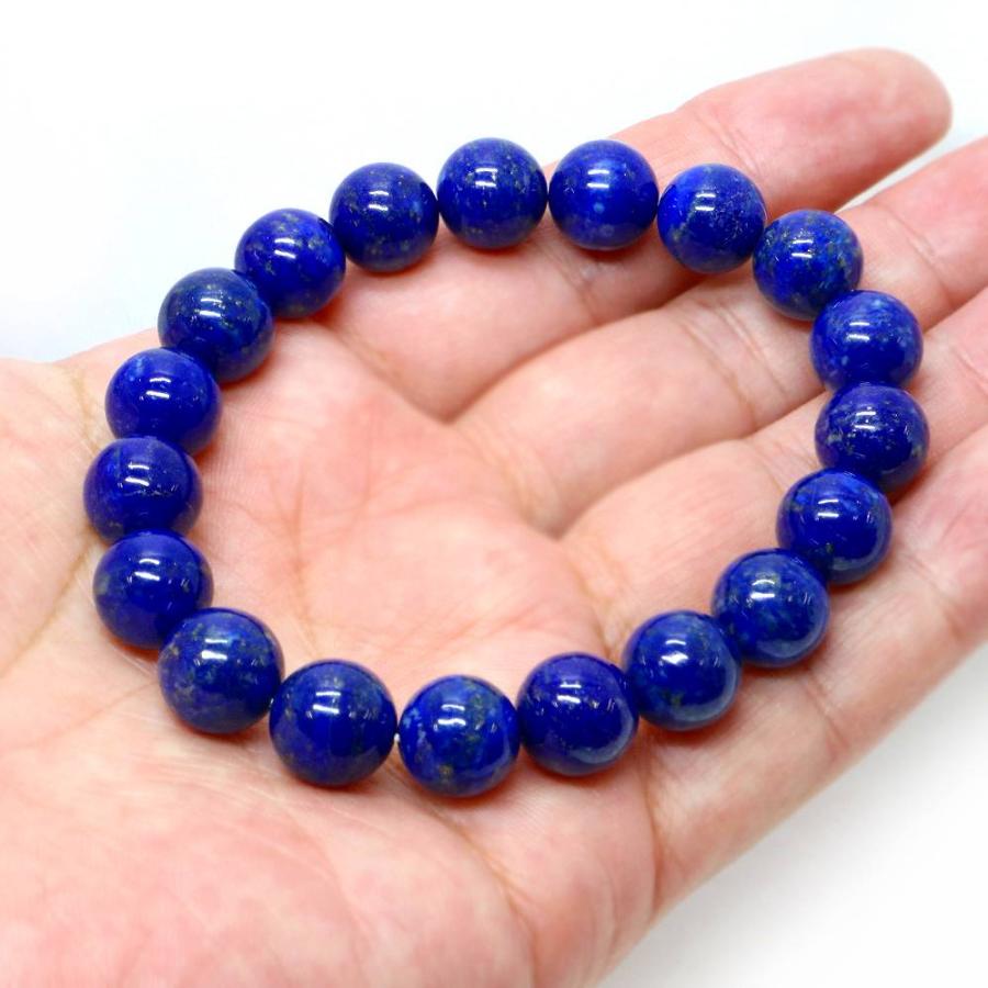 パワーストーン 天然石 ブレスレット ラピスラズリ 丸玉 10mm 数珠 念珠 Bracelet お試し価格 |  | 04