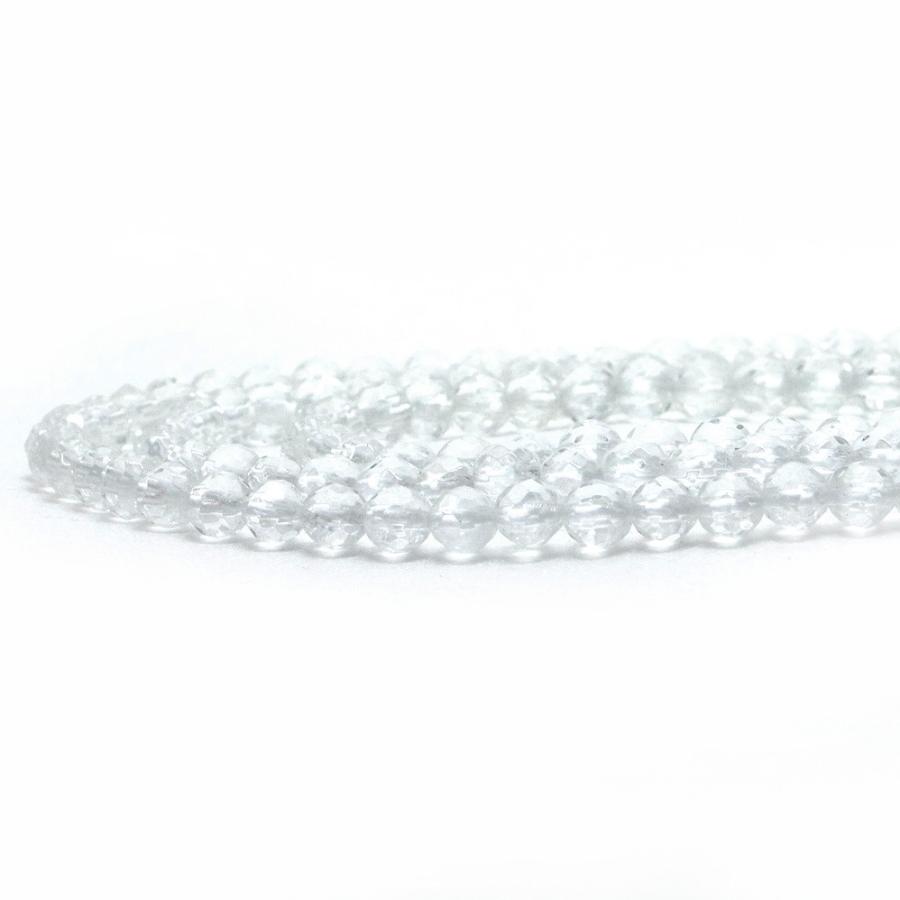 パワーストーン 天然石 シンプルストーンネックレス 水晶（クリスタル）カット4mm |  | 11