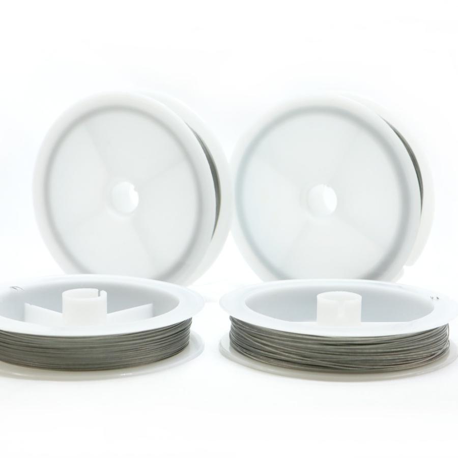 ナイロンコートワイヤー 0.35mm 0.45mm 天然石ビーズ ブレスレット ネックレス アクセサリー作製 手芸 ハンドメイド アクセサリーパーツ | 