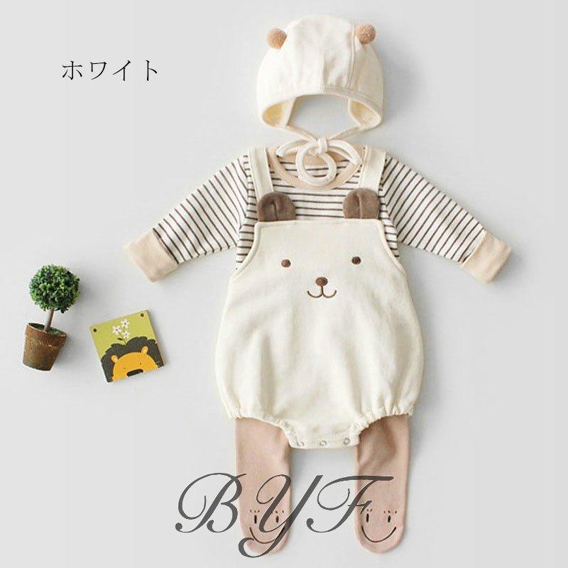 希少 ベビー服 赤ちゃん可愛い服 通販 66 73 80 90 100cm 春秋 男 女 韓国 キッズ 帽子ベビー トップス カバーオール 新生児 ロンパース 男の子 女の子 ロンパース カバーオール カラー ホワイト Www We Job Com