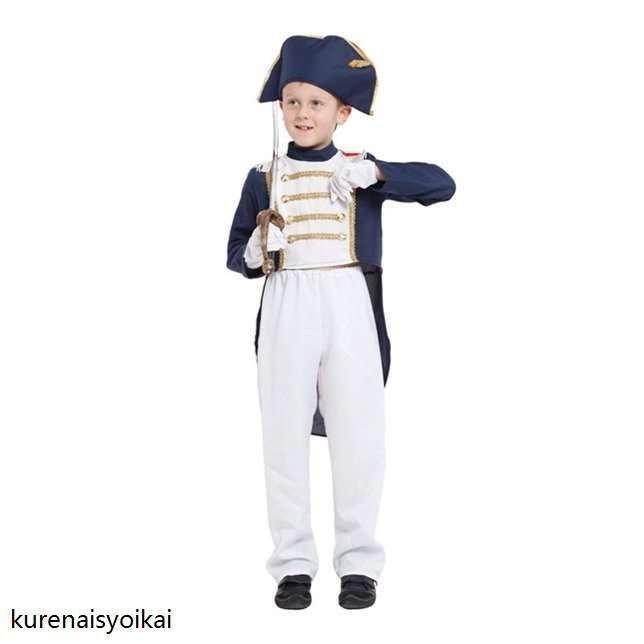 海軍４点セット コスプレ衣装 キッズ パイレーツ 子供 男の子 コスチューム 仮装 なりきり 衣装 こども 大きいサイズ | ハロウィン ハロウィーン  コスプレ :kai-158:gemeinkauf - 通販 - Yahoo!ショッピング