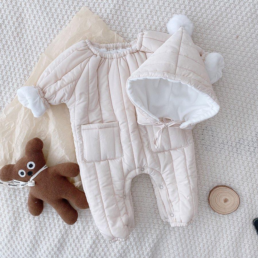 ブランドのギフト ベビー服 秋冬 男の子 女の子 長袖 可愛い ギフト 出産祝い お出かけ 裏起毛 赤ちゃん服 新生児 カバーオール ロンパース ダウンコート キッズ ロンパース カバーオール カラー イエロー Www We Job Com