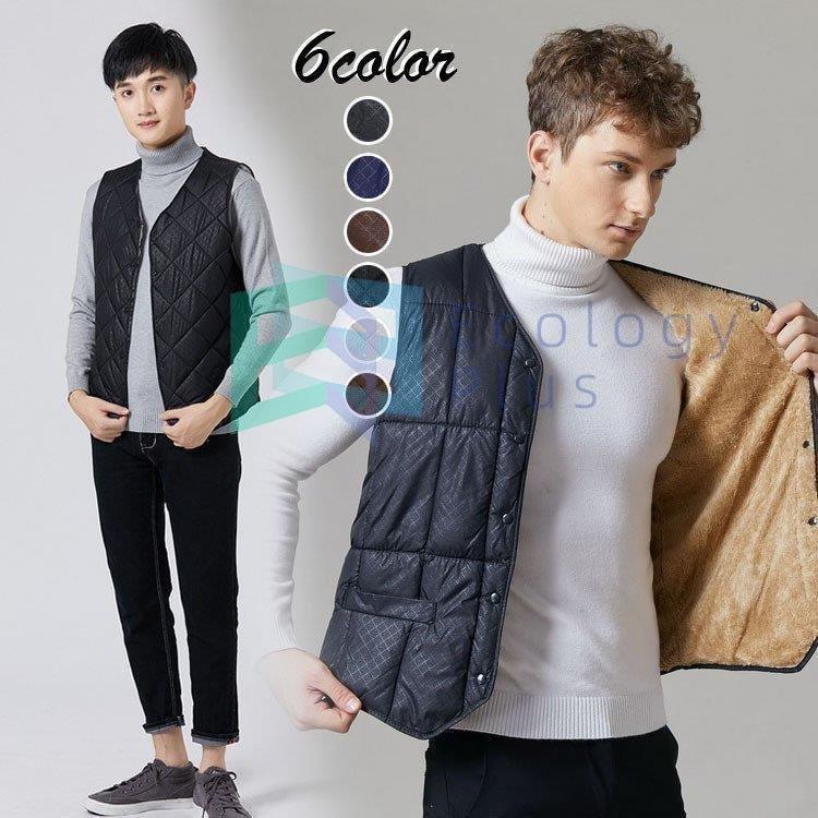 高い素材 アウター 軽量 綿入れ インナーベスト カッコイイ 防寒ベスト ジャケット キルティング 裏起毛 秋冬 ダウンベスト スリム 中綿ベスト メンズ 人気 ダウンベスト Color F Sustentec Com Br