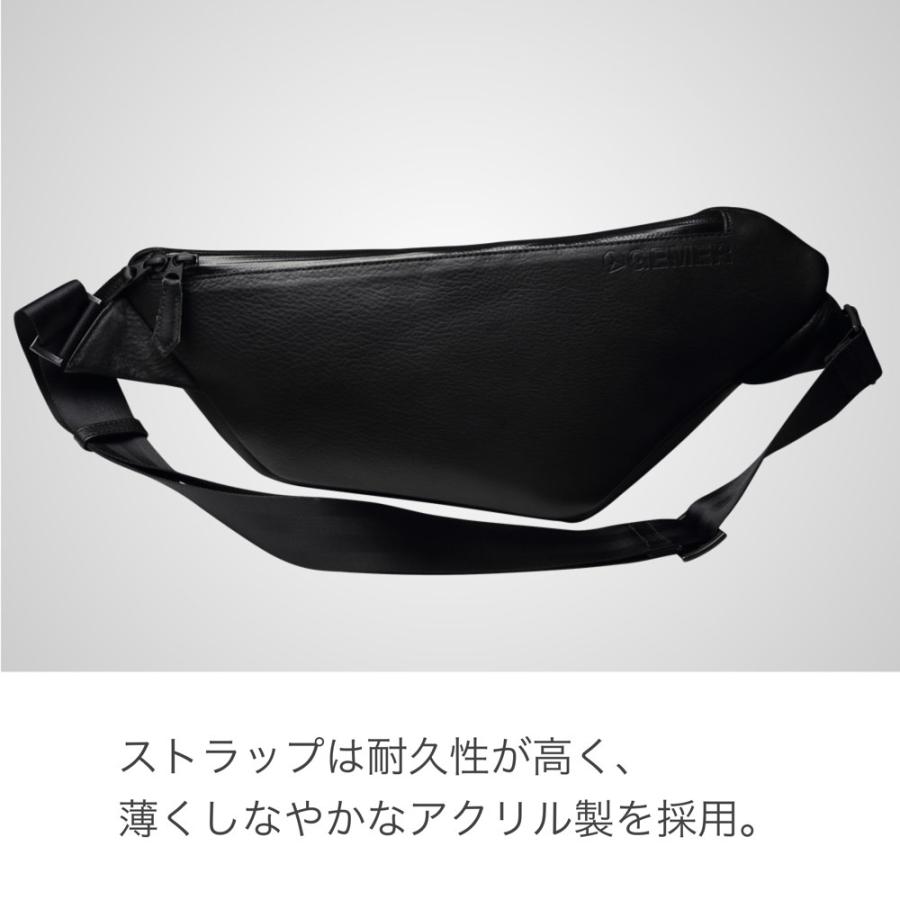 ボディバッグ メンズ 本革 レザー ボディーバック ブランド おしゃれ 50代 40代/黒 黄 赤 紺 Sサイズ | ブランド登録なし | 11