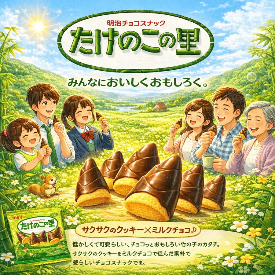 たけのこの里 明治 20袋セット チョコレート菓子 個包装 大容量 業務用