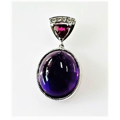 K18・アメシスト・カボションペントップ