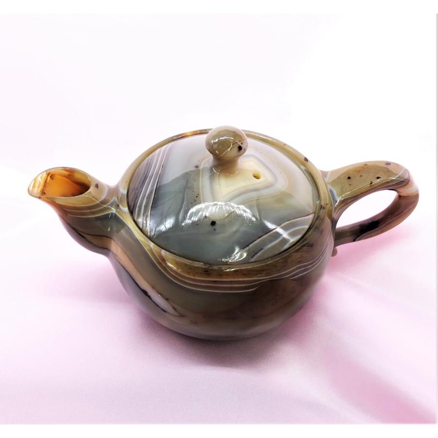 瑪瑙 急須 飴色