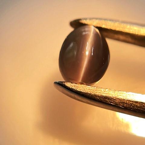 アレキサンドライトキャッツアイ　0.82ct　ソーティング付きルースの画像