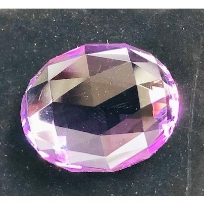 アメジスト オーバルローズカット風 15.27ct ルース ドイツ製 : gem 