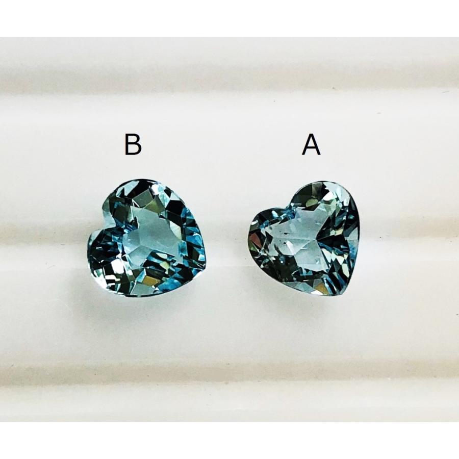 アクアマリン　ハートカット　ルース