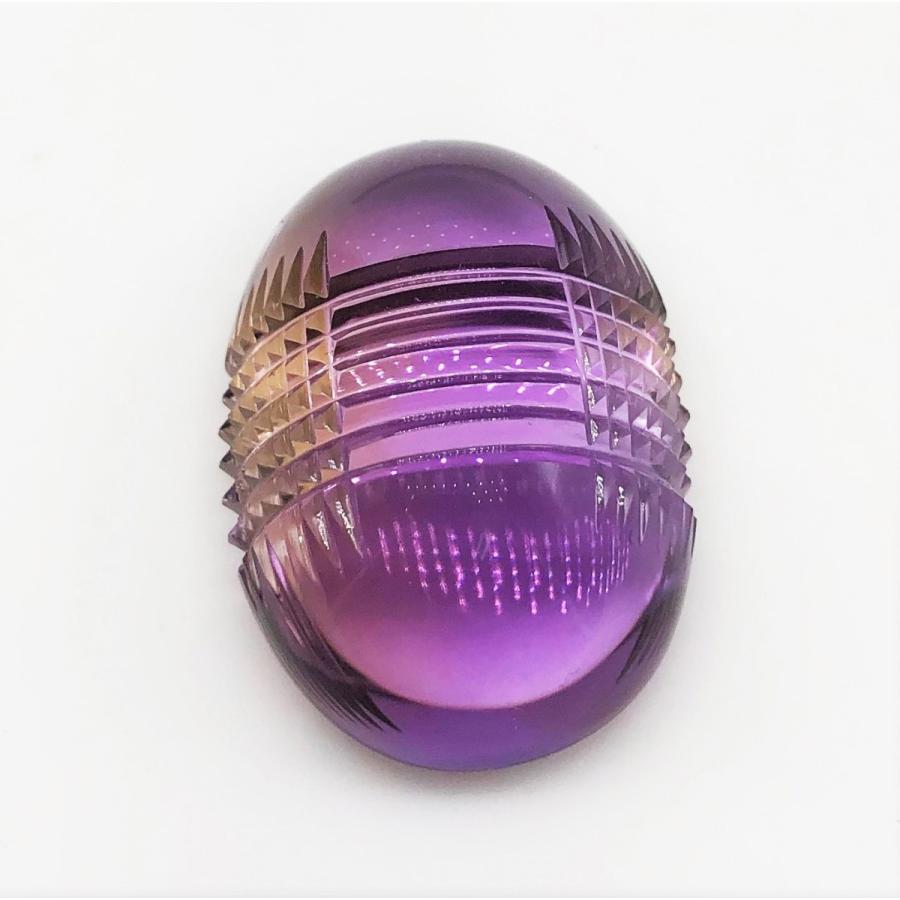 セール期間限定 アメトリン 大粒カボションカービング 69.57ct ルース