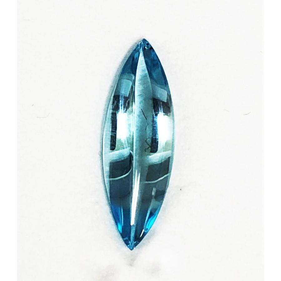 ブルートパーズ マーキスバフトップ 4.94ct ルース : gem 