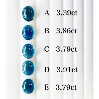 ブルートパーズ 8x10mm カボション ルース （ロンドンブルー） : gem  