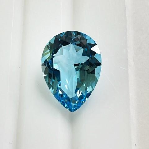 ブルートパーズ ドロップ型ルース 【公式通販】