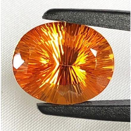 シトリン　コンケイブカット　11.02ct　ルースの画像