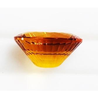シトリン　コンケイブカット　11.02ct　ルースの画像