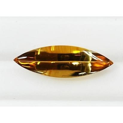 シトリン　バフトップ　マーキスカット　4.33ct　ルース