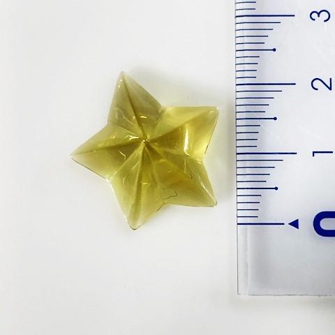 レモンクォーツ 星型カット 16.64ct : gem-ichinoseYahoo!店 - 通販