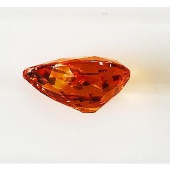 スペサルタイトガーネット　ペアシェイプカット　3.17ct　ルース　スペサルティン　オレンジガーネット　ガーネット　スペサタイトの画像