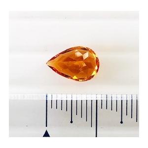スペサルタイトガーネット　ペアシェイプカット　3.17ct　ルース　スペサルティン　オレンジガーネット　ガーネット　スペサタイトの画像