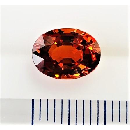 スペサルタイトガーネット　2.82ct　ルース　スペサルティン　オレンジガーネット　ガーネット　スペサタイトの画像