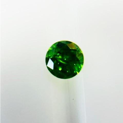 デマントイドガーネット　0.21ct　3.5mm　ラウンドカット　　ルース　ソーティングメモ付きの画像