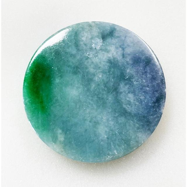 ヒスイ 円板状 2個セット 2個合計 714.50ct （142.89g） 翡翠 : gem
