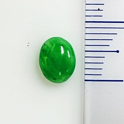ヒスイ　オーバル　1.19ct　ソーティング付き　ルース　翡翠の画像