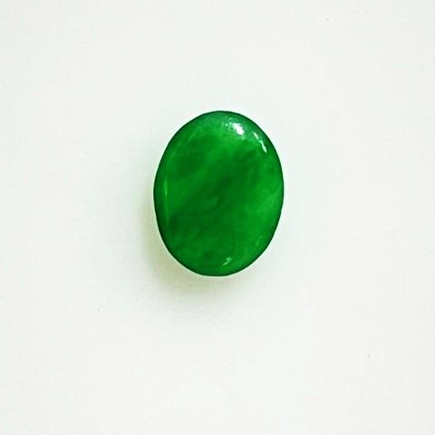 ヒスイ　オーバル　1.19ct　ソーティング付き　ルース　翡翠の画像