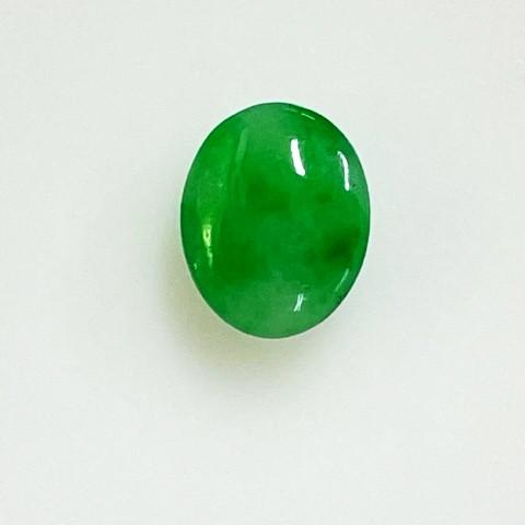 ヒスイ　オーバル　2.16ct　ソーティング付き　ルース　翡翠の画像