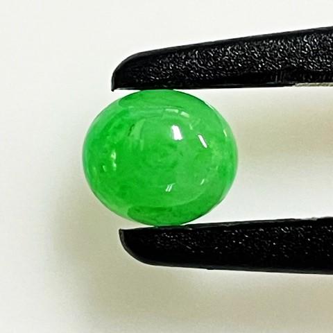 ヒスイ　オーバル　1.98ct　ソーティング付き　ルース　翡翠の画像